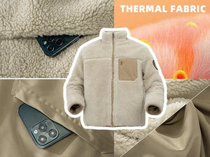 Pull en polaire / veste sherpa chaude réversible pour homme "RENYADAO - RY7897" - Planète Rando