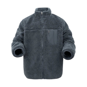 Pull en polaire / veste sherpa chaude réversible pour homme "RENYADAO - RY7897" - Planète Rando