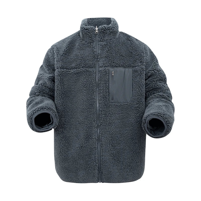 Pull en polaire / veste sherpa chaude réversible pour homme "RENYADAO - RY7897" - Planète Rando