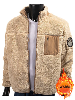Pull en polaire / veste sherpa chaude réversible pour homme "RENYADAO - RY7897" - Planète Rando