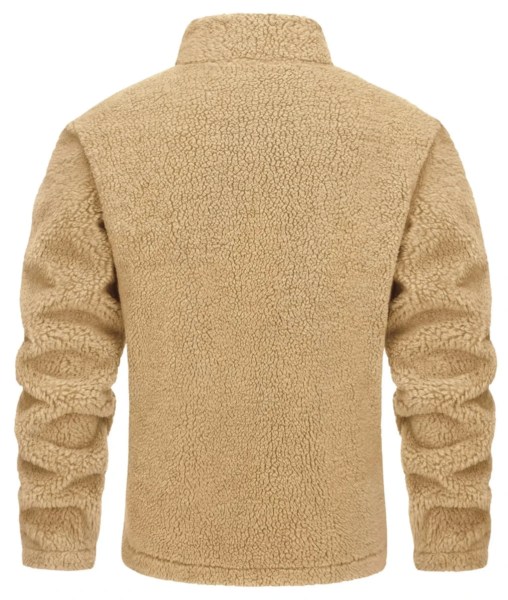 Pull en polaire / veste sherpa chaude zippée intégrale pour homme "TACVASEN - TJ605" - Planète Rando