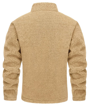 Pull en polaire / veste sherpa chaude zippée intégrale pour homme "TACVASEN - TJ605" - Planète Rando