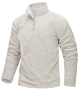 Pull thermique / sweat-shirt polaire à col zippé 1/4 pour homme "TACVASEN - TJ618" - Planète Rando