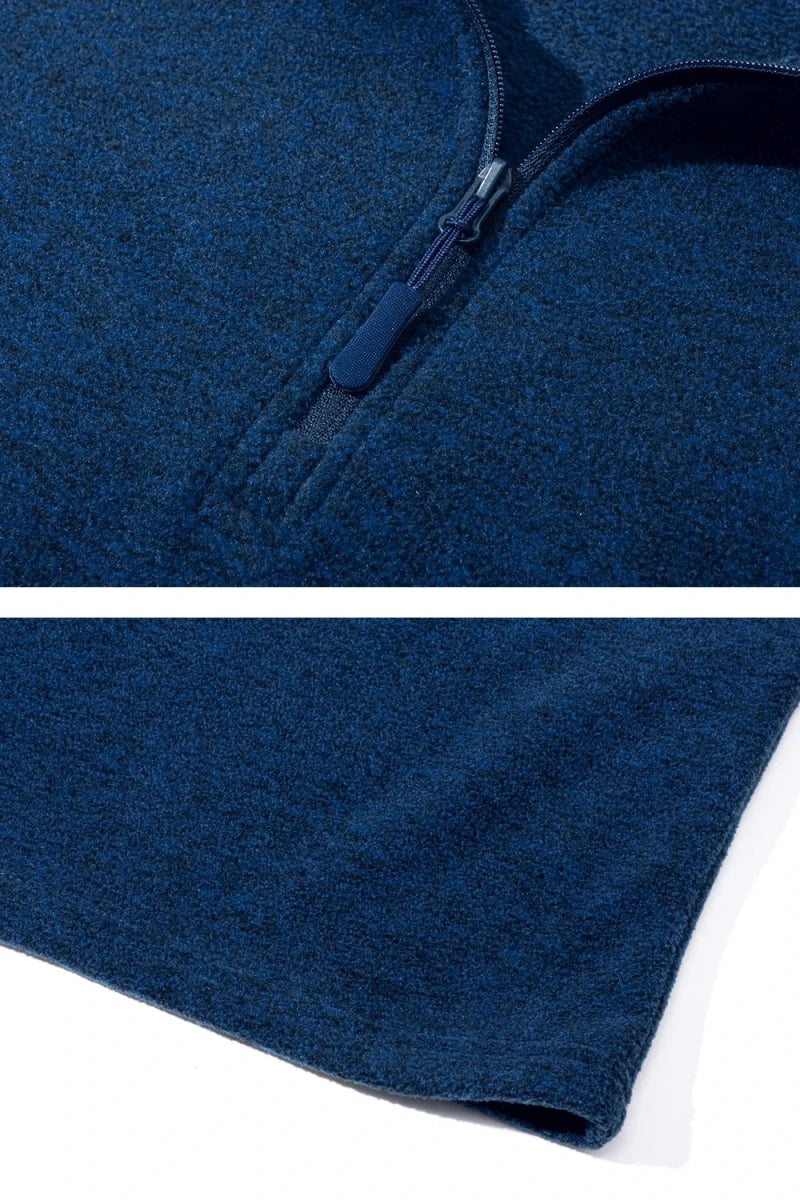 Pull thermique / sweat-shirt polaire à col zippé 1/4 pour homme "TACVASEN - TJ618" - Planète Rando