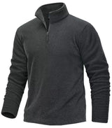 Pull thermique / sweat-shirt polaire à col zippé 1/4 pour homme "TACVASEN - TJ618" - Planète Rando