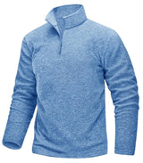 Pull thermique / sweat-shirt polaire à col zippé 1/4 pour homme "TACVASEN - TJ618" - Planète Rando