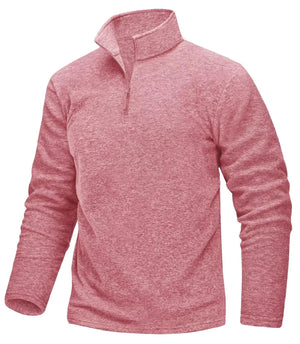 Pull thermique / sweat-shirt polaire à col zippé 1/4 pour homme "TACVASEN - TJ618" - Planète Rando