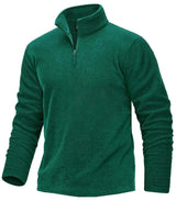 Pull thermique / sweat-shirt polaire à col zippé 1/4 pour homme "TACVASEN - TJ618" - Planète Rando