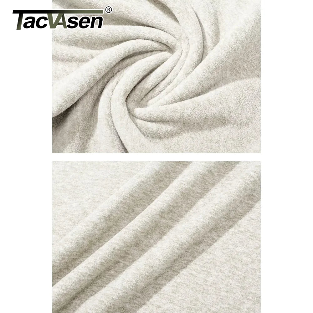 Pull thermique / sweat-shirt polaire à col zippé 1/4 pour homme "TACVASEN - TJ618" - Planète Rando