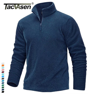 Pull thermique / sweat-shirt polaire à col zippé 1/4 pour homme "TACVASEN - TJ618" - Planète Rando