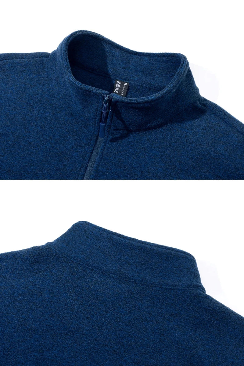 Pull thermique / sweat-shirt polaire à col zippé 1/4 pour homme "TACVASEN - TJ618" - Planète Rando
