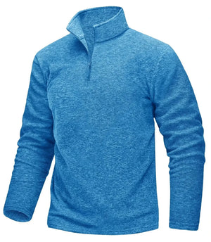 Pull thermique / sweat-shirt polaire à col zippé 1/4 pour homme "TACVASEN - TJ618" - Planète Rando