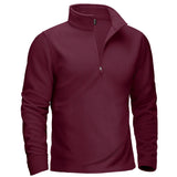 Pull thermique / sweat-shirt polaire à col zippé 1/4 pour homme "TACVASEN - TJ642" - Planète Rando