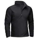 Pull thermique / sweat-shirt polaire à col zippé 1/4 pour homme "TACVASEN - TJ642" - Planète Rando