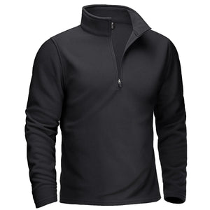 Pull thermique / sweat-shirt polaire à col zippé 1/4 pour homme "TACVASEN - TJ642" - Planète Rando
