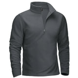 Pull thermique / sweat-shirt polaire à col zippé 1/4 pour homme "TACVASEN - TJ642" - Planète Rando