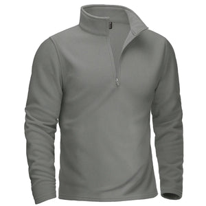 Pull thermique / sweat-shirt polaire à col zippé 1/4 pour homme "TACVASEN - TJ642" - Planète Rando