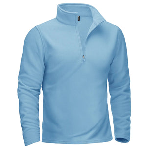 Pull thermique / sweat-shirt polaire à col zippé 1/4 pour homme "TACVASEN - TJ642" - Planète Rando