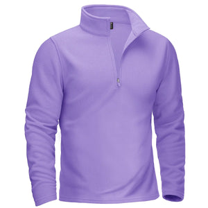 Pull thermique / sweat-shirt polaire à col zippé 1/4 pour homme "TACVASEN - TJ642" - Planète Rando