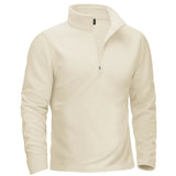 Pull thermique / sweat-shirt polaire à col zippé 1/4 pour homme "TACVASEN - TJ642" - Planète Rando