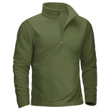 Pull thermique / sweat-shirt polaire à col zippé 1/4 pour homme "TACVASEN - TJ642" - Planète Rando