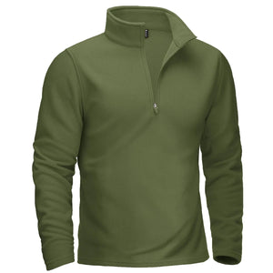 Pull thermique / sweat-shirt polaire à col zippé 1/4 pour homme "TACVASEN - TJ642" - Planète Rando