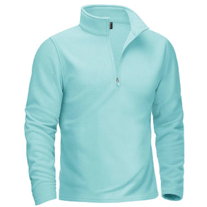 Pull thermique / sweat-shirt polaire à col zippé 1/4 pour homme "TACVASEN - TJ642" - Planète Rando