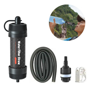 Purificateur d'eau / paille filtrante d'urgence filtrant 99,9% des bactéries 55g "G - outdoor - Water Filter straw" - Planète Rando