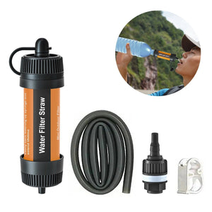 Purificateur d'eau / paille filtrante d'urgence filtrant 99,9% des bactéries 55g "G - outdoor - Water Filter straw" - Planète Rando