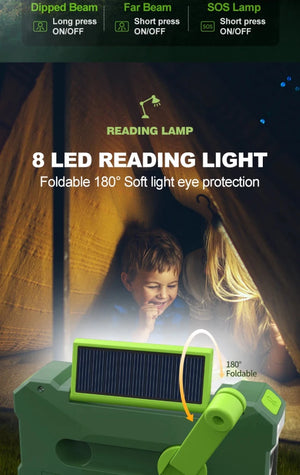 Radio d'urgence à manivelle AM/FM/NOAA avec chargeur de téléphone portable et lampe torche LED 10 000 mAh "Emergency Radio - EM01" - Planète Rando