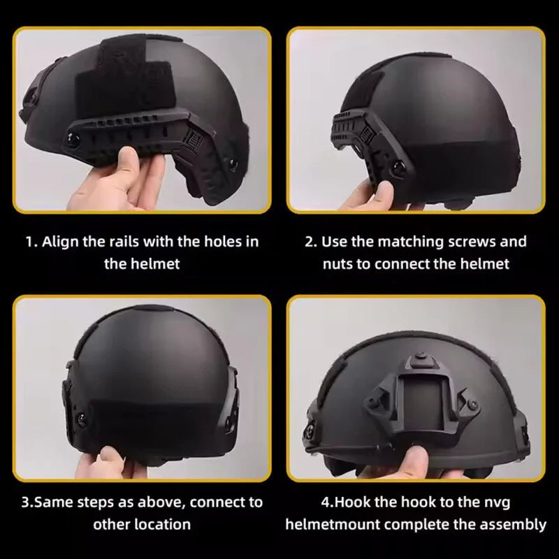 Rail de guidage latéral pour casque ARC & F1 "BOOIU - Tactical FAST" - Planète Rando