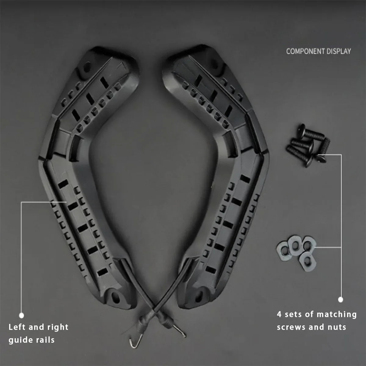 Rail de guidage latéral pour casque ARC & F1 "BOOIU - Tactical FAST" - Planète Rando