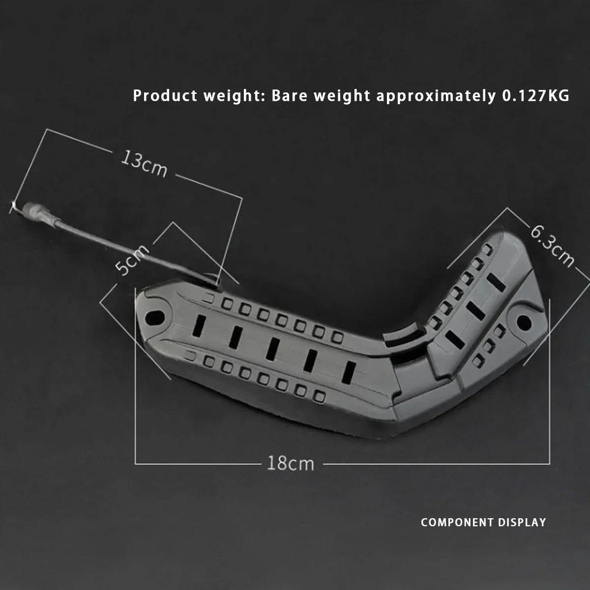Rail de guidage latéral pour casque ARC & F1 "BOOIU - Tactical FAST" - Planète Rando