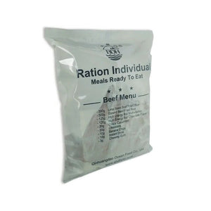 Ration alimentaire 24h opérationnelle 2817 Kcal longue conservation 5 ans "BDH - MRE Beef Menu" - Planète Rando