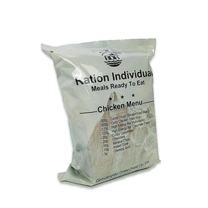 Ration alimentaire 24h opérationnelle 2883 Kcal longue conservation 5 ans "BDH - MRE Chiken Menu" - Planète Rando
