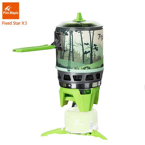 Réchaud 0,8L à gaz de camping 2200W avec allumage piézoélectrique 600g "Fire - Maple - FMS - X3" - Planète Rando