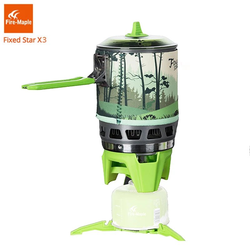 Réchaud 0,8L à gaz de camping 2200W avec allumage piézoélectrique 600g "Fire - Maple - FMS - X3" - Planète Rando