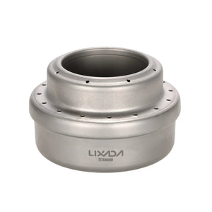 Réchaud à bois pliable en titane avec mini - réchaud à alcool "Lixada - Wood Titanium Stove" - Planète Rando