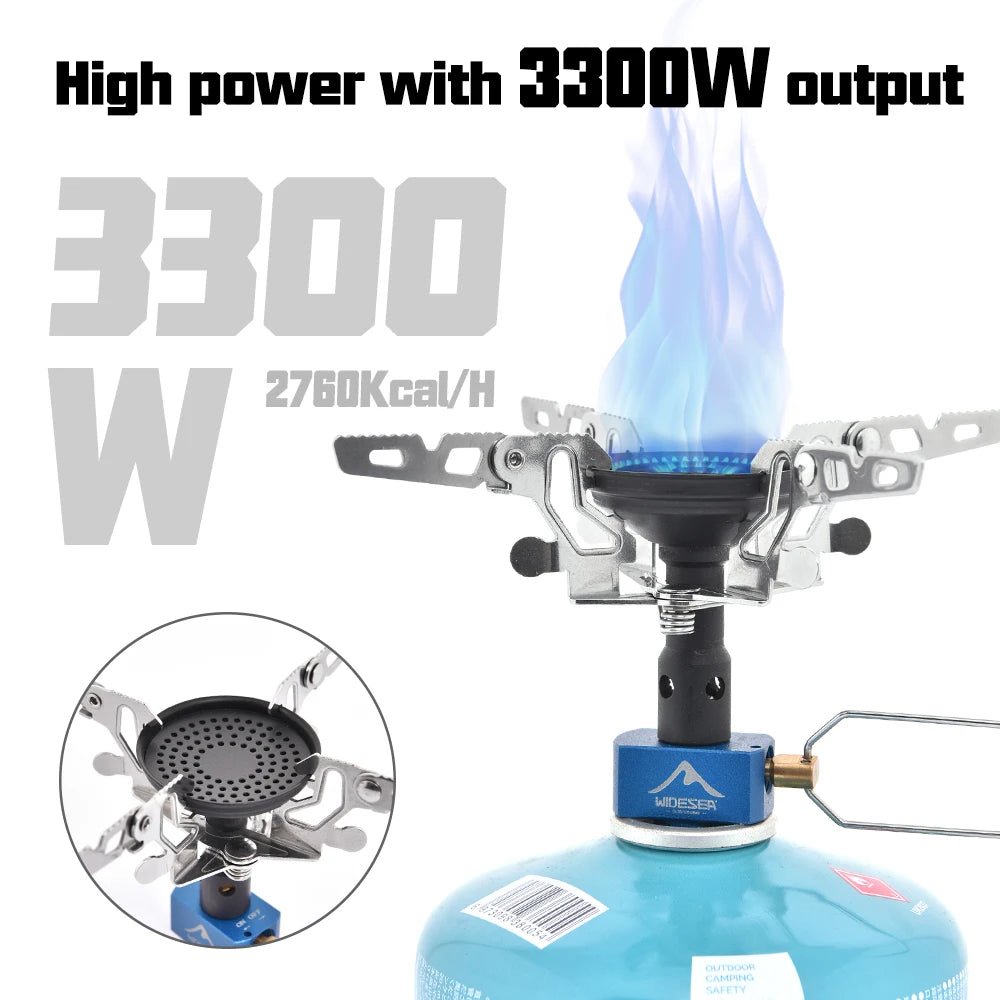 Réchaud à gaz de camping 3300W "Widesea - GS - X1" - Planète Rando
