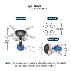 Réchaud à gaz de camping 3300W "Widesea - GS - X1" - Planète Rando