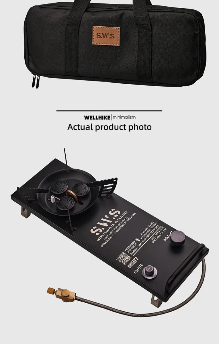 Réchaud de camping multifonctionnel pour table IGT à trois brûleurs 7500W "WELLHIKE - SWS IGNITE07" - Planète Rando