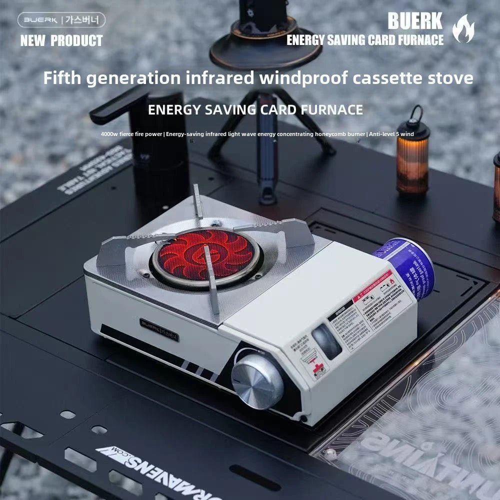 Réchaud tactique à carte infrarouge coupe - vent "BUERK - Infrared Light Wave" - Planète Rando
