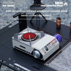 Réchaud tactique à carte infrarouge coupe - vent "BUERK - Infrared Light Wave" - Planète Rando