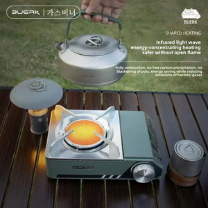 Réchaud tactique à carte infrarouge coupe - vent "BUERK - Infrared Light Wave" - Planète Rando