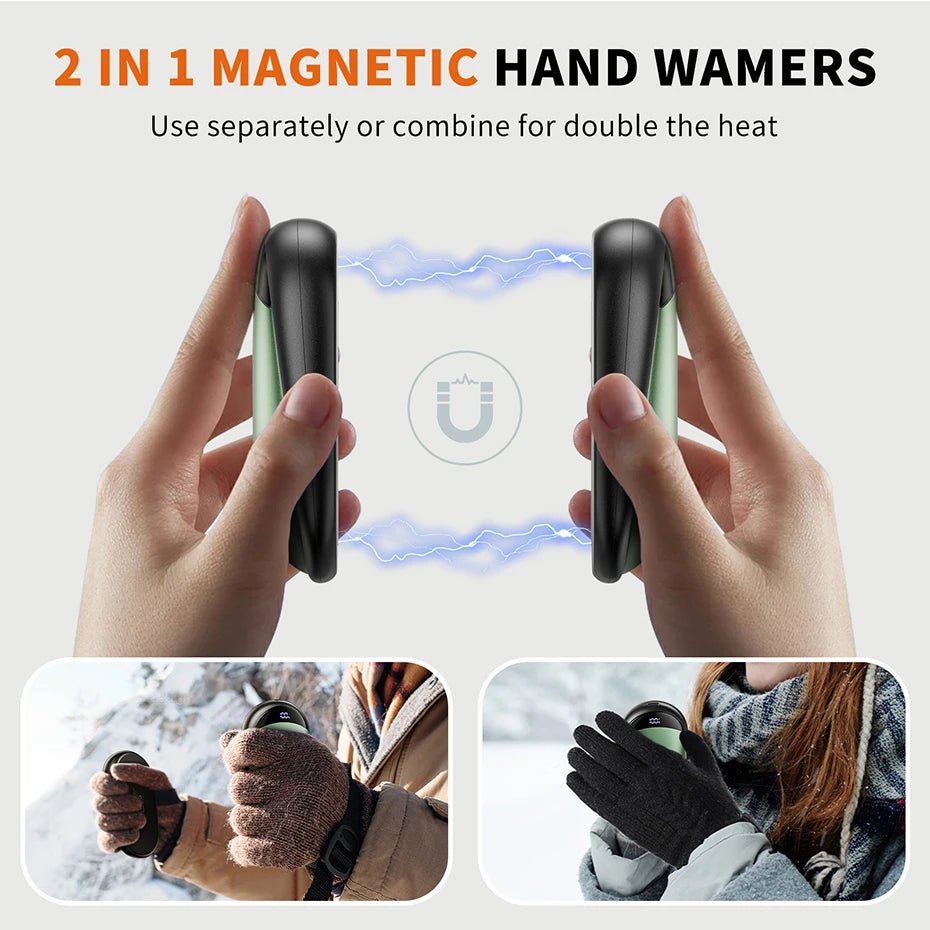 Réchauffe - mains rechargeable 2000 mAh "ColdSky - DualMag Pro 2 en 1" - Planète Rando