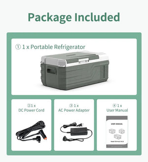 Réfrigérateur portable pour voiture, mini - réfrigérateur - congélateur 12 V CC, 100 - 240 V CA " Alpicool - NL15 15L" - Planète Rando