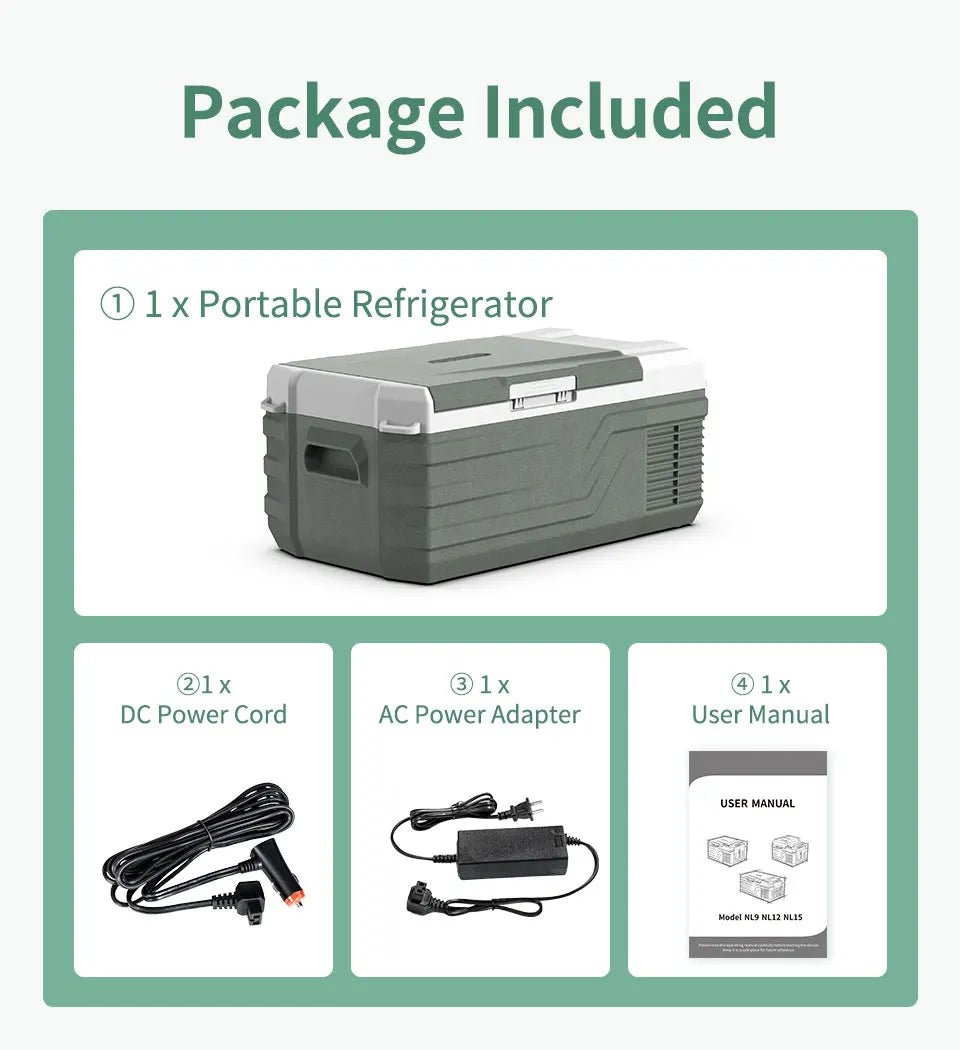 Réfrigérateur portable pour voiture, mini - réfrigérateur - congélateur 12 V CC, 100 - 240 V CA " Alpicool - NL15 15L" - Planète Rando
