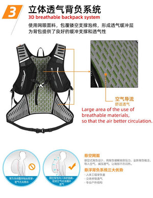 Sac à dos de cyclisme ultra-léger 18L avec filet de rangement 550g "Outdoor Inoxto - IN569" - Planète Rando