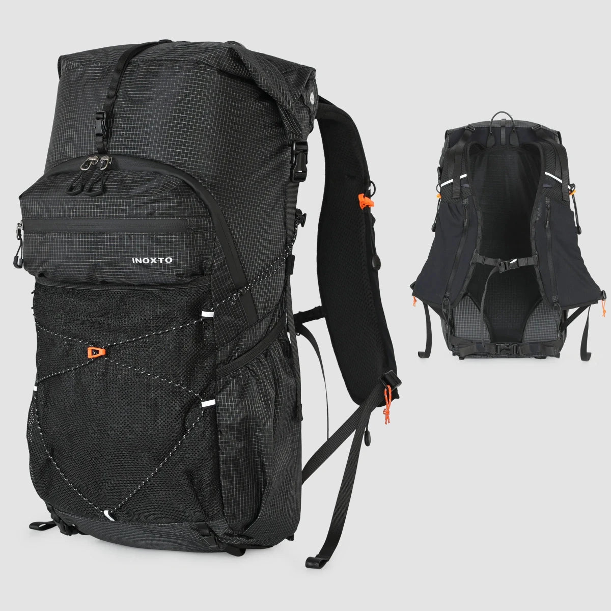 Sac à dos de randonnée / trail ultralight avec housse imperméable 800g "Outdoor Inoxto - Tellus 30L" - Planète Rando