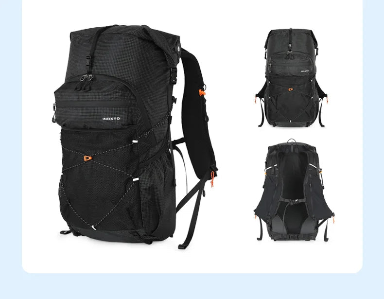 Sac à dos de randonnée / trail ultralight avec housse imperméable 800g "Outdoor Inoxto - Tellus 30L" - Planète Rando
